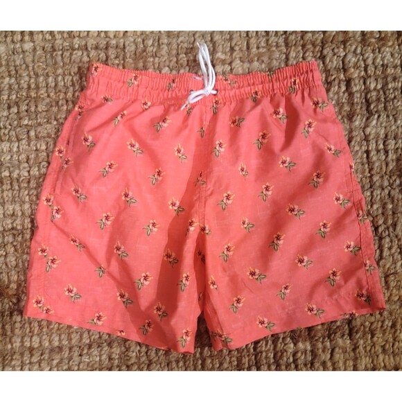Mens swim shorts by Trunks Surf & Swim 3 pockets Coral Tropic MINT cond. sz Med. - Picture 10 of 12